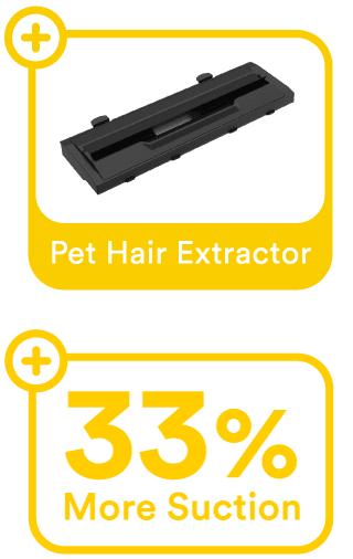 ペットの毛エクストラクター/吸引力33%アップ